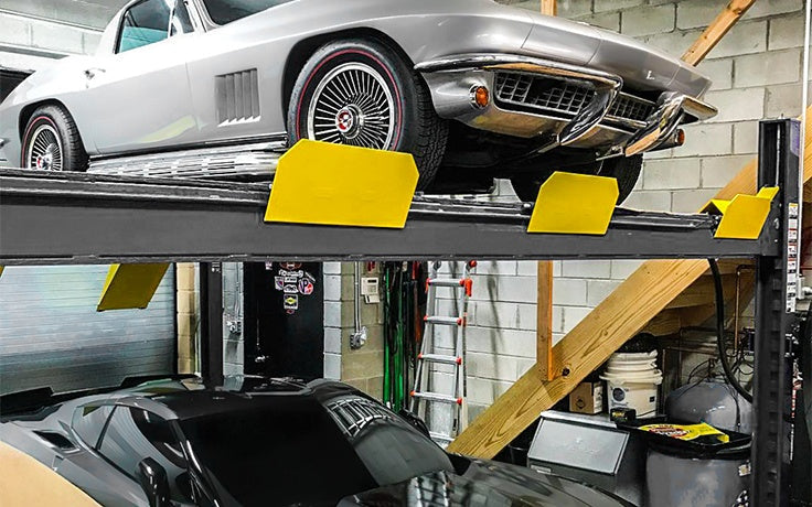 BendPak HD-9SW - 9,000 lb. Capacity 4-Post Lift in garage